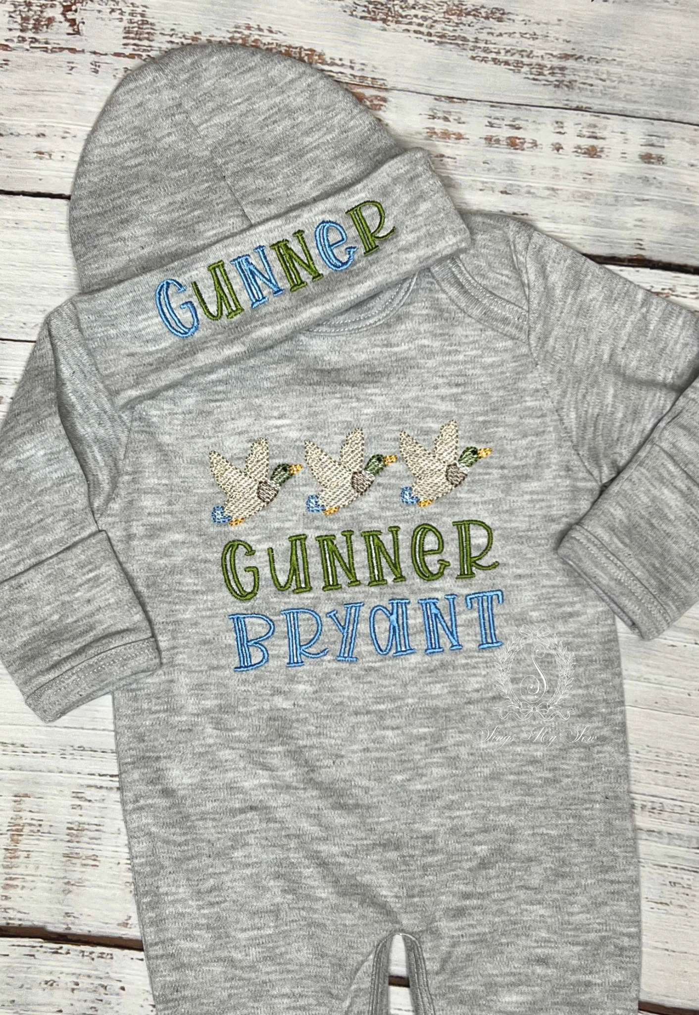 Sleeper & Hat Set (Gray)