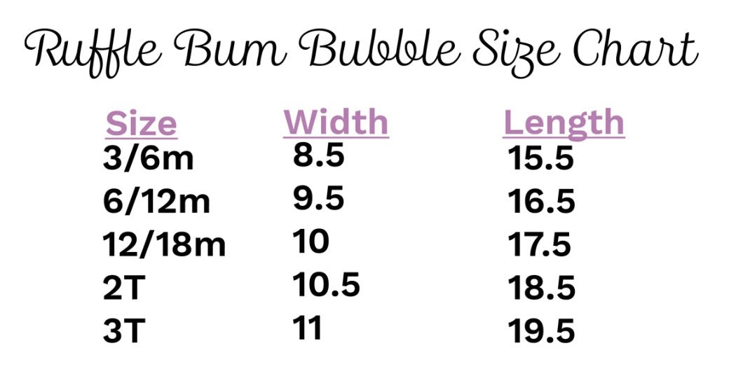 Ruffle Bum Bubbles