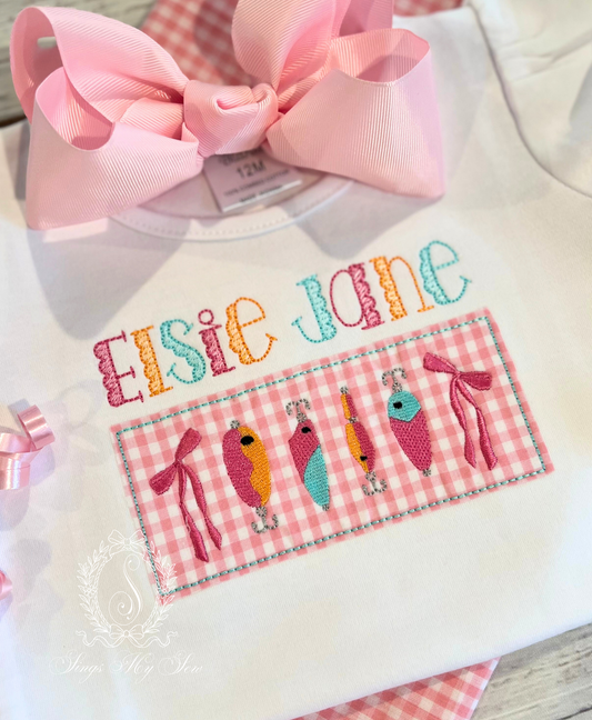 Girls Fishing Lures with Bows