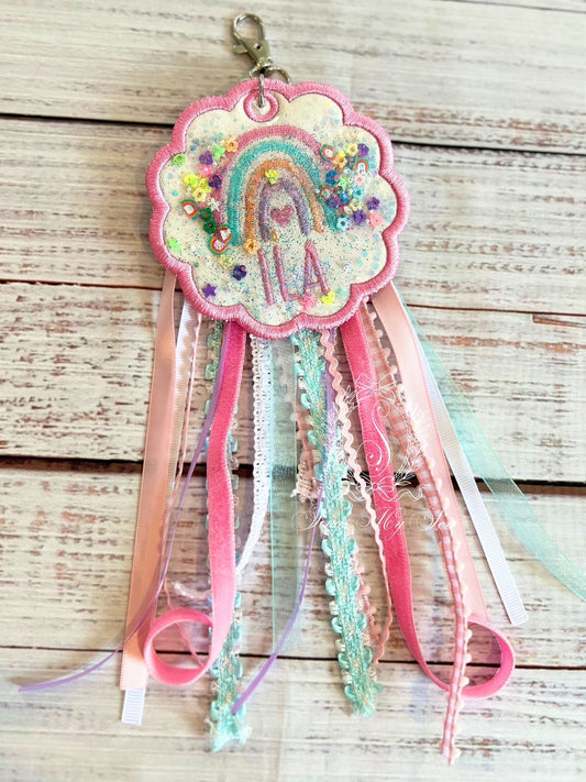 Rainbow Name Bag Tag