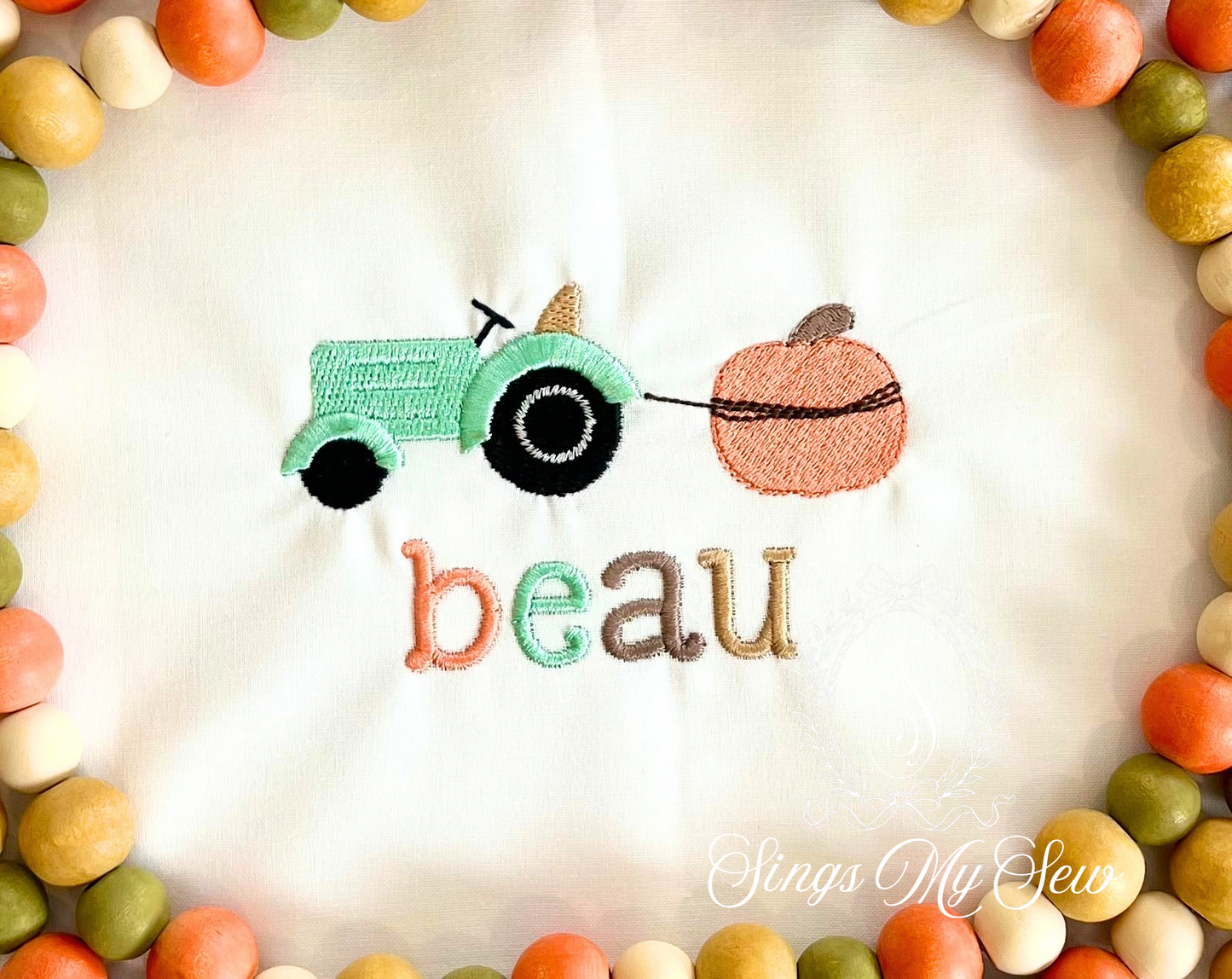 Tractor Pulling Pumpkin Shirt