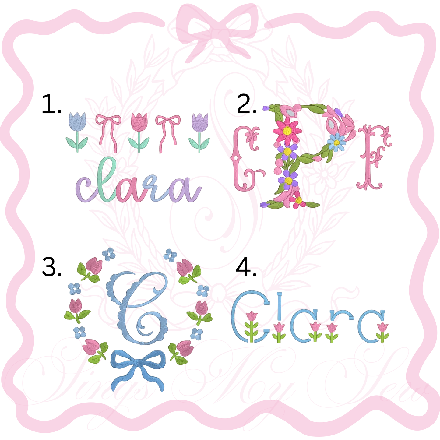 Tri-Fold Burp Clothes (Floral)