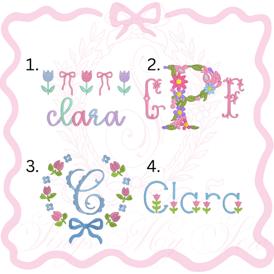 Tri-Fold Burp Clothes (Floral)