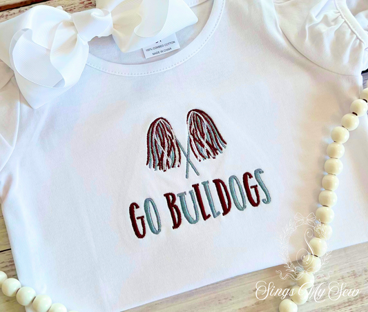 Bulldog Pom Pom Shirt