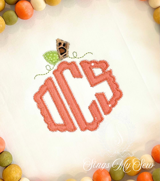 Pumpkin Initials Shirt