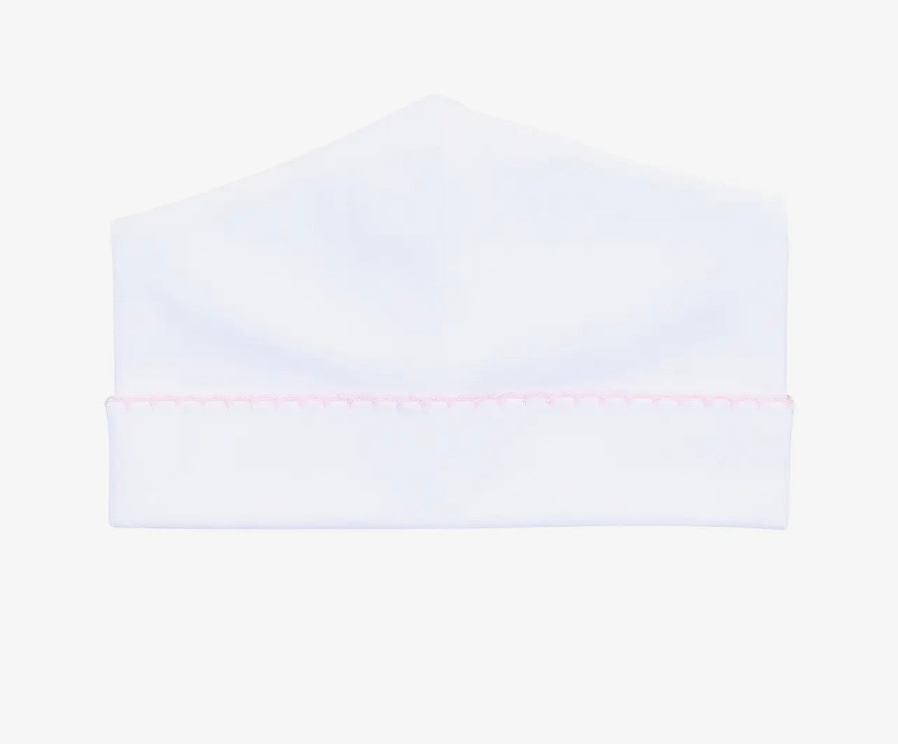 Picot Trimmed Gown (White with Pink)