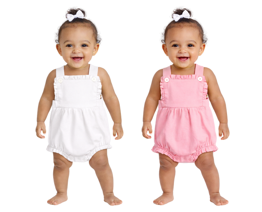 Vintage Ruffle Bubble Romper