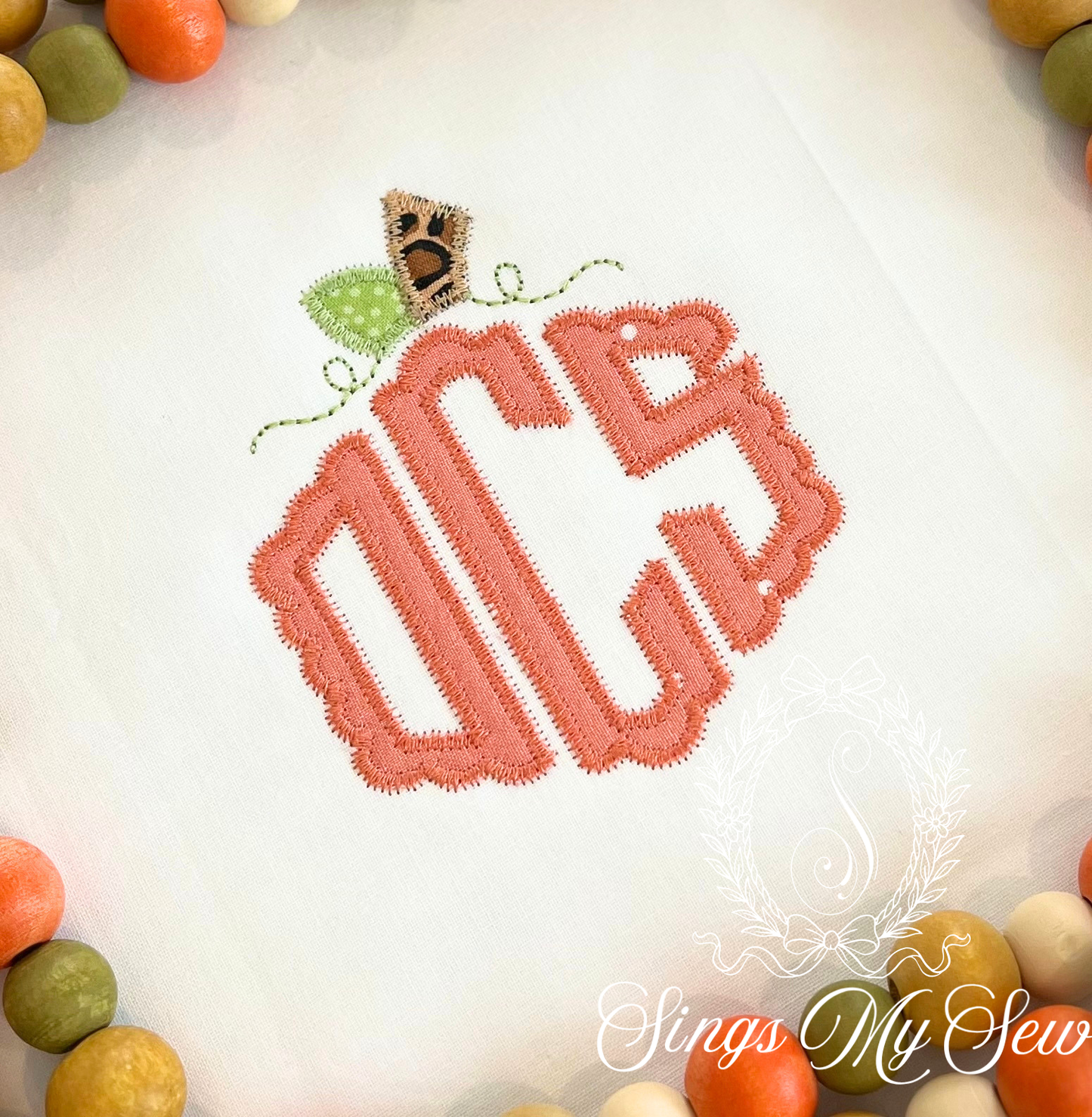 Pumpkin Initials Shirt