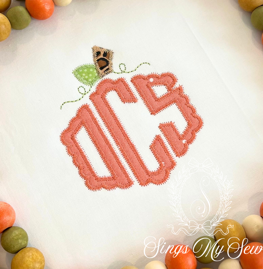 Pumpkin Initials Shirt