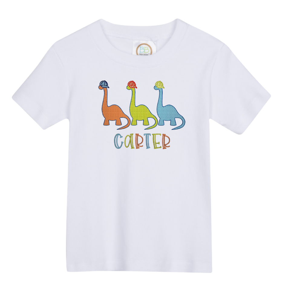 Dino Trio Name Shirt