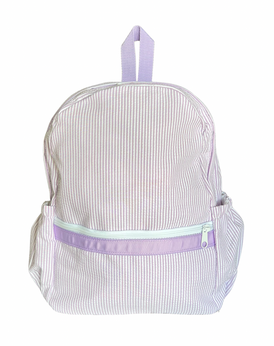 Seersucker Backpack (Lavender)