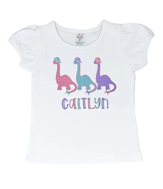 Dino Trio Name Shirt