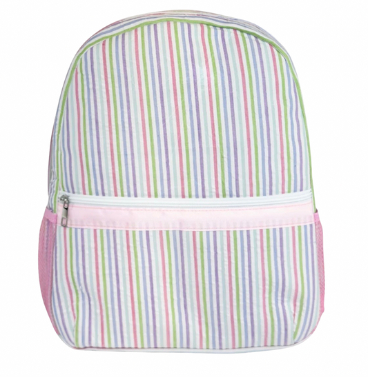 Seersucker Backpack (Multicolor)