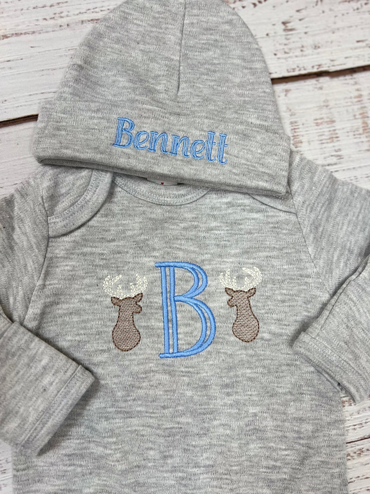 Sleeper & Hat Set (Gray)