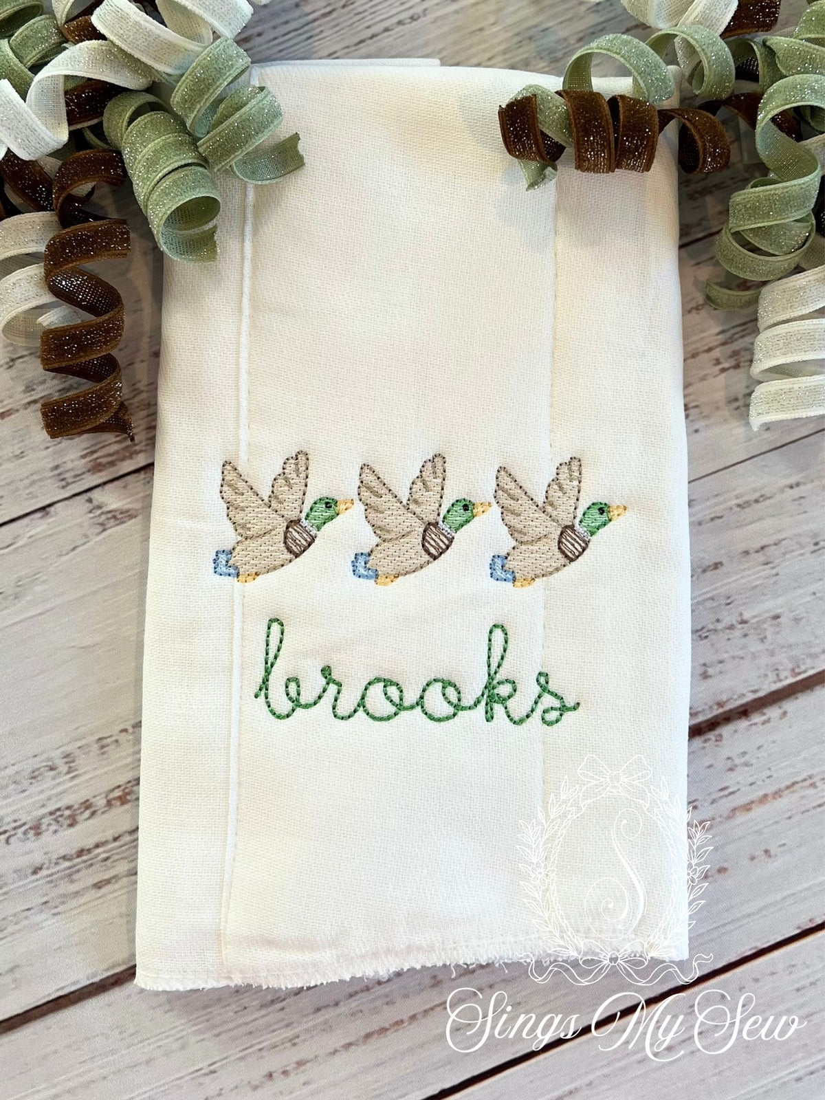 Tri-Fold Burp Cloths-Wildlife Collection