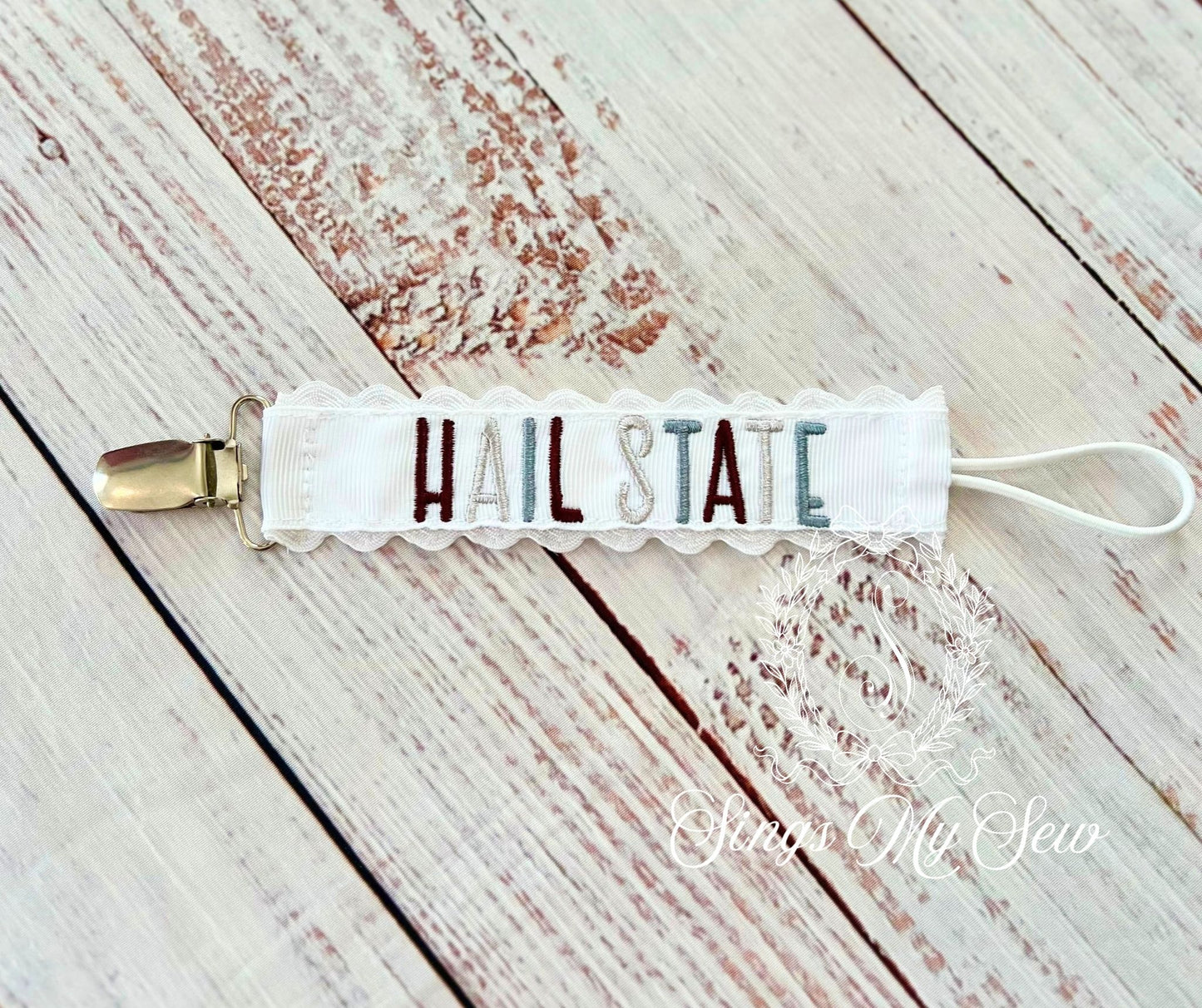 Hotty Toddy/Hail State Paci Clips
