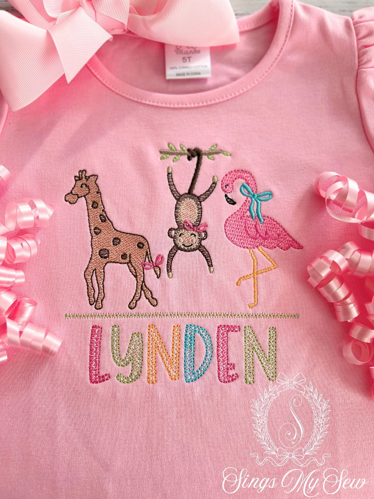 Zoo Animals Girls Shirt