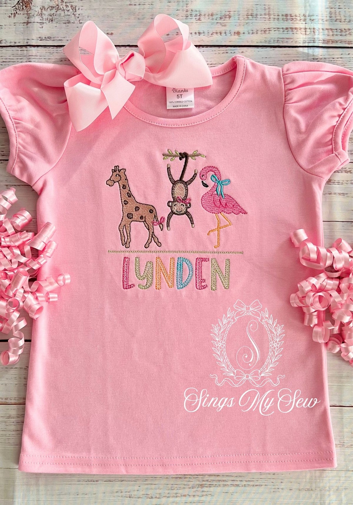 Zoo Animals Girls Shirt