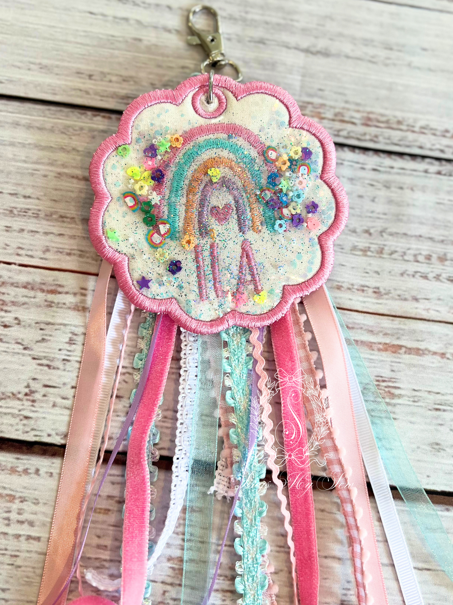 Rainbow Name Bag Tag