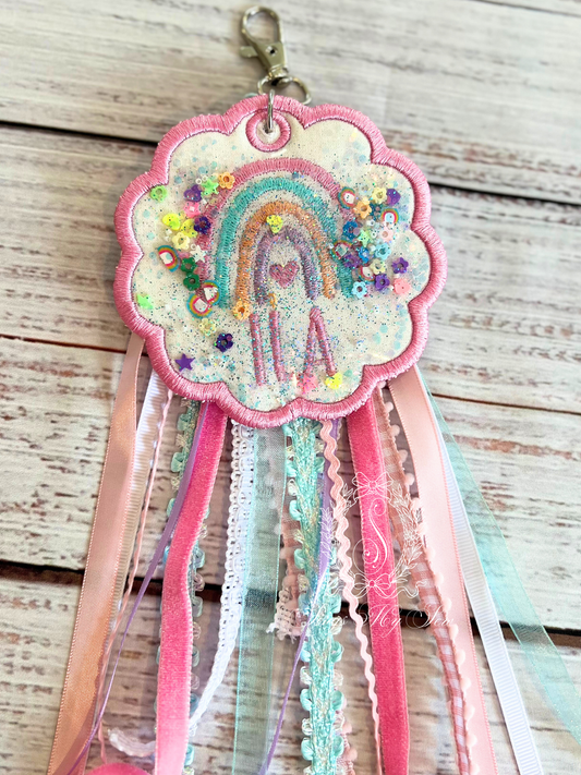 Rainbow Name Bag Tag