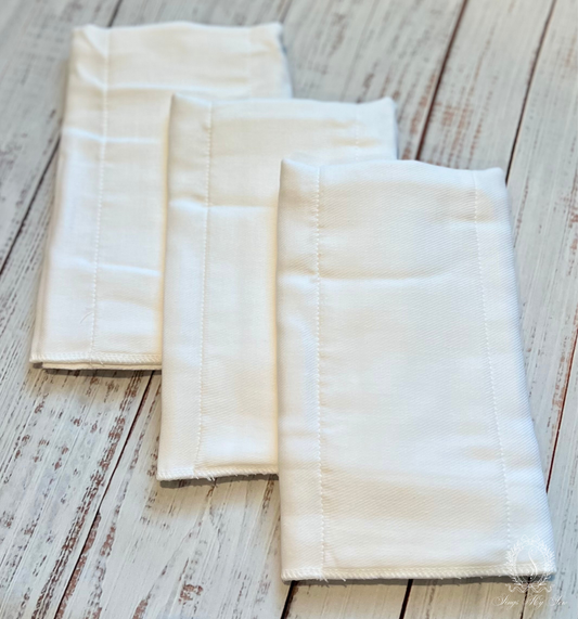 Tri-Fold Burp Cloth (Butterflies)