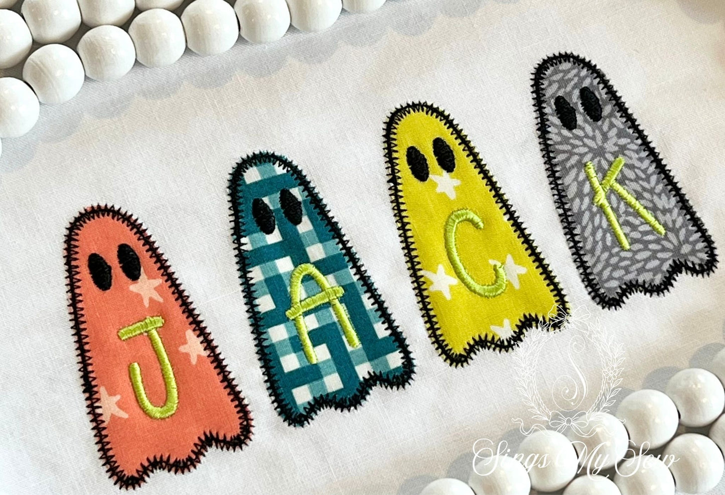 Ghost Name Applique Boys Shirt