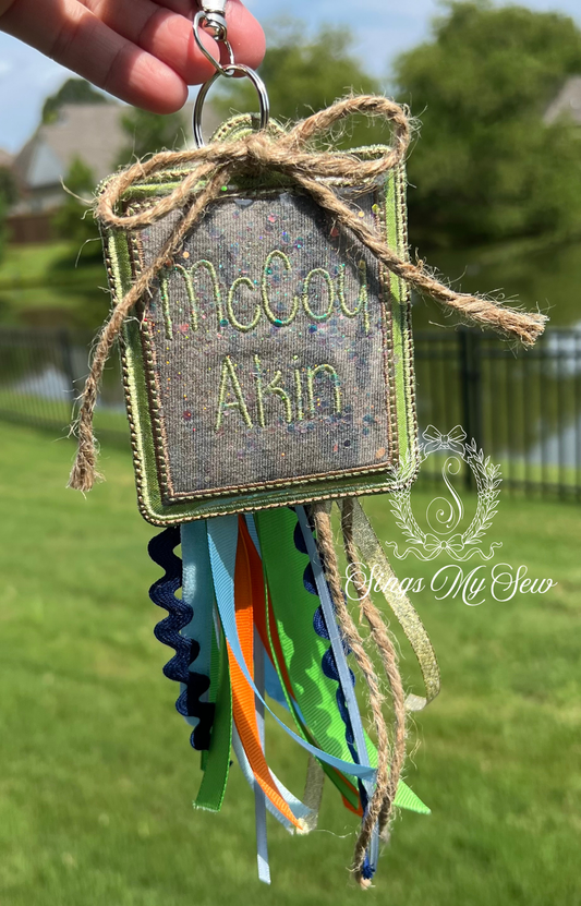 Camo Shaker Name Bag Tag