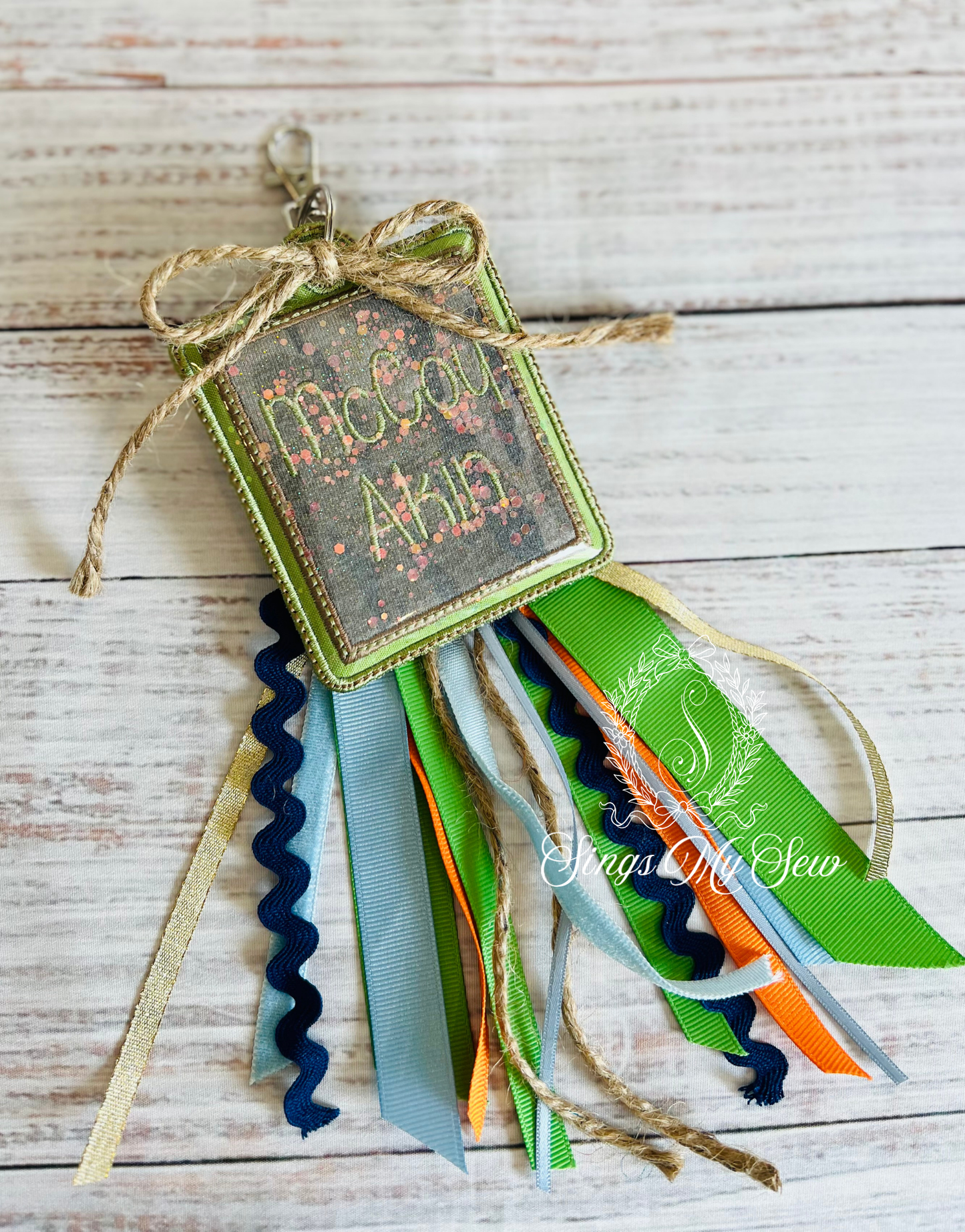 Camo Shaker Name Bag Tag