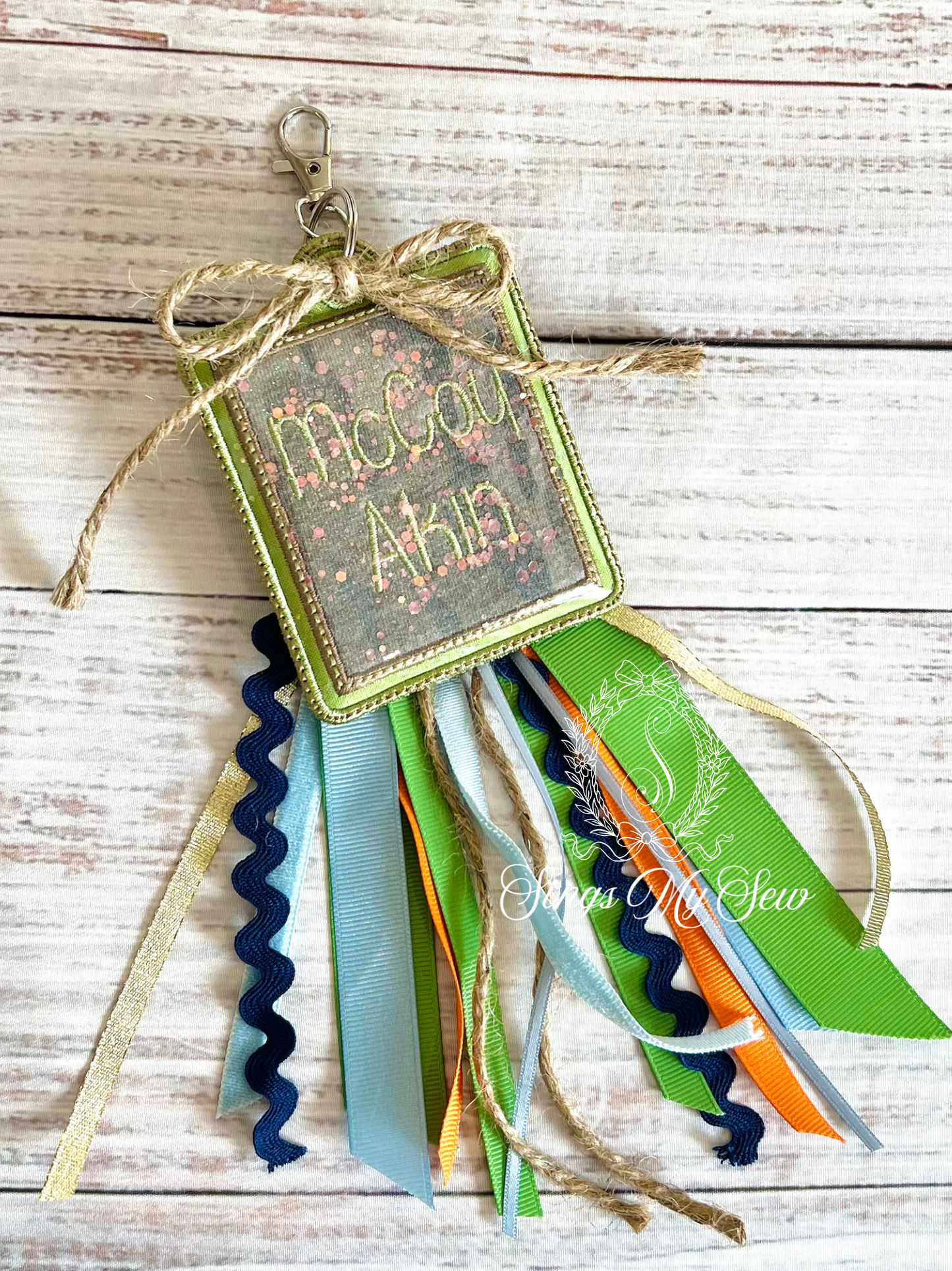 Camo Shaker Name Bag Tag