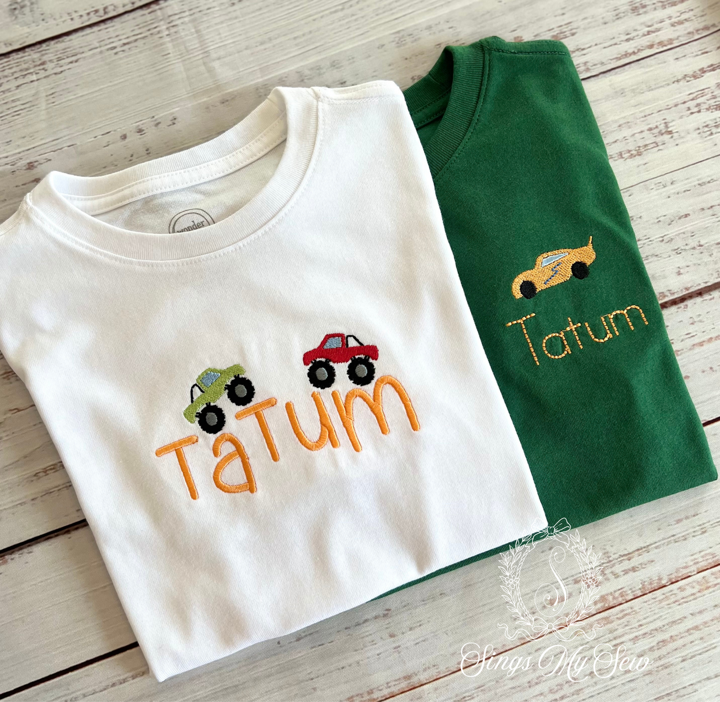 Monster Truck Name Shirt