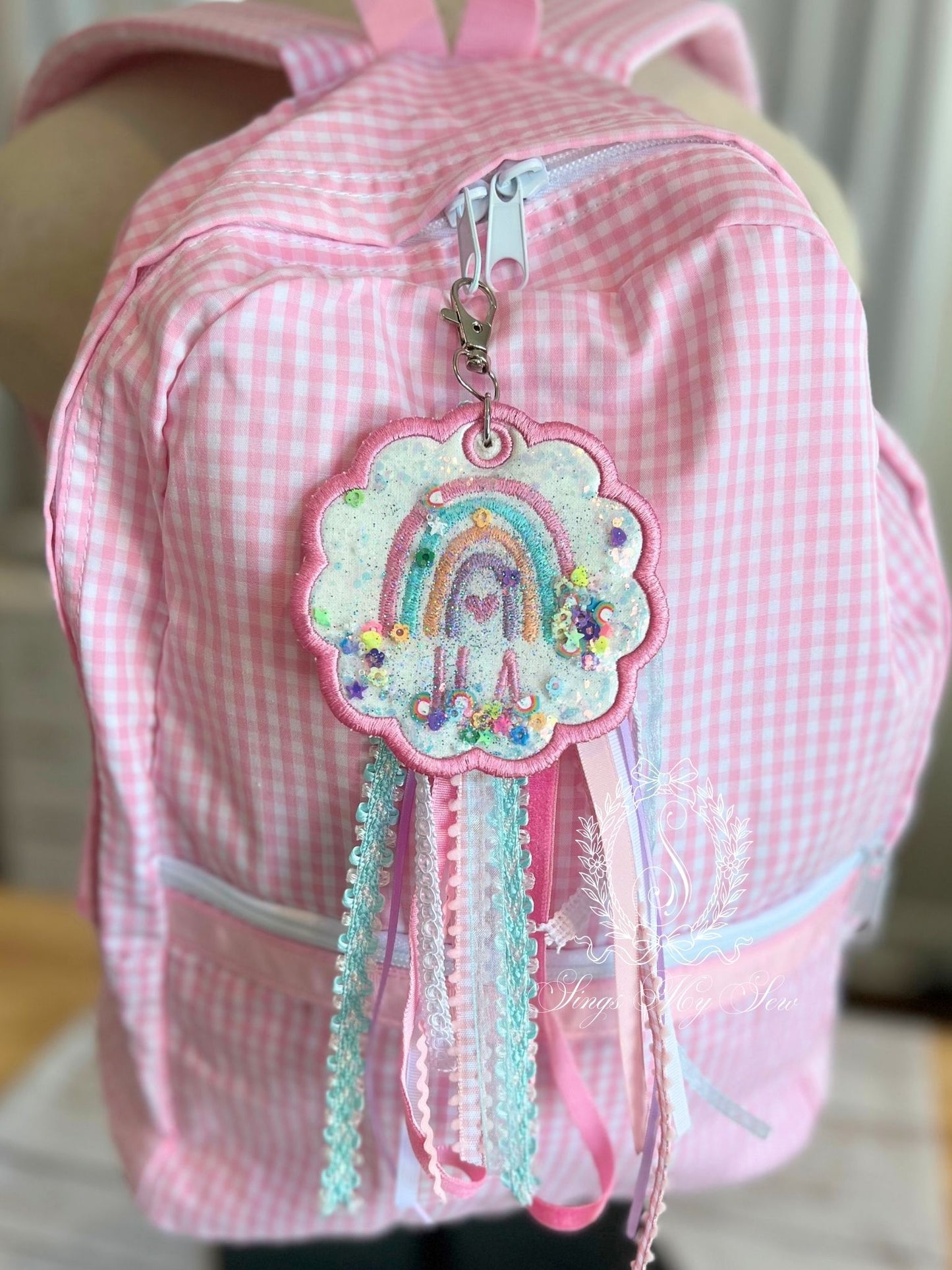 Rainbow Name Bag Tag